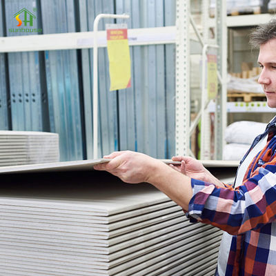 Καλή τιμή 1220x2440mm Πίνακας γύψου ανθεκτικός σε υγρασία 9mm-15mm πάχος σε απευθείας σύνδεση