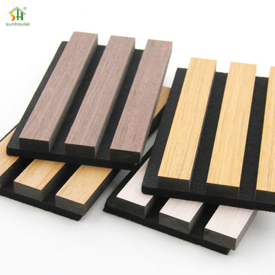 Καλή τιμή Sunhouse Modern Design Akupanel Wooden Slat Acoustic Panels with Customized Color and Polyester Fiber Material for Total Project Solutions σε απευθείας σύνδεση