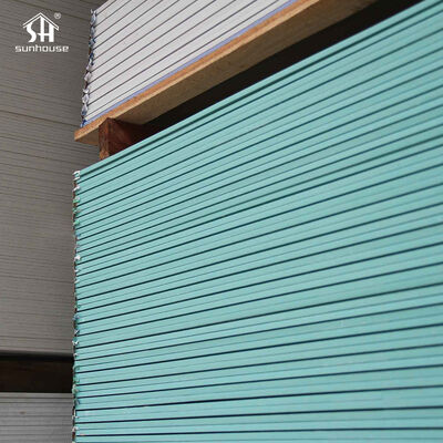 Καλή τιμή 12mm ανθεκτικό στο νερό Gybsum Board 4X8 Sheetrock Drywall Σύγχρονο σχεδιασμό γύψος για εξωτερικό διαχωριστικό μπάνιου σε απευθείας σύνδεση