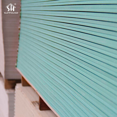 Καλή τιμή Απευθείας πώληση Sunhouse 4X8Ft Standard Water-Resistant Gypsum Board για εξωτερική διακόσμηση για εξωτερική εφαρμογή από γύψο σε απευθείας σύνδεση